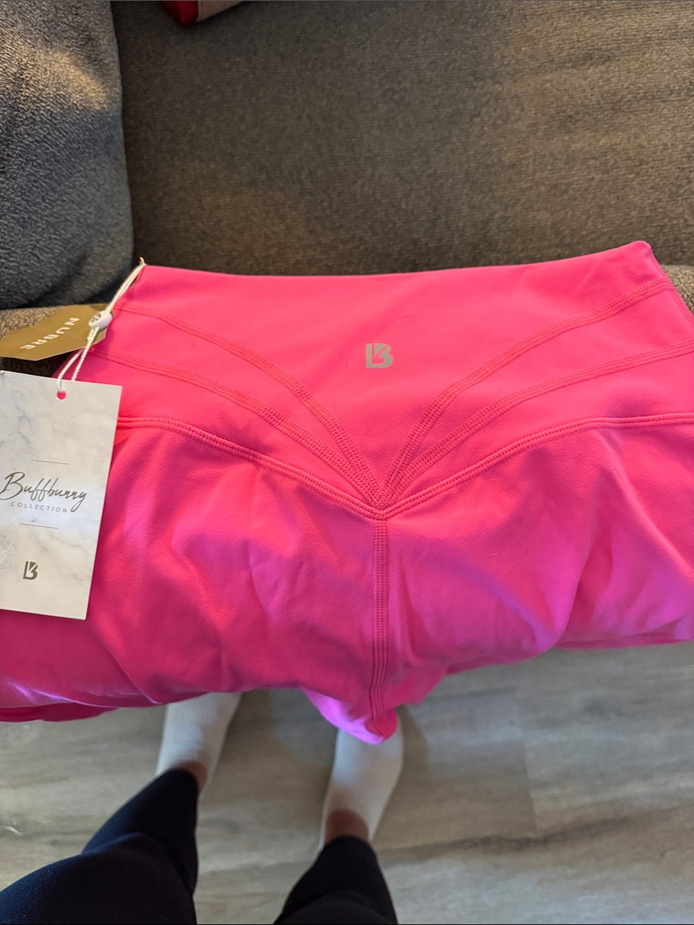 NY Collection Vibrant Hot Pink Athletic leggings
